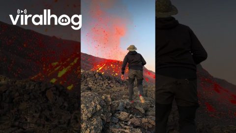 Witnessing a Volcanic Eruption Up Close || ViralHog