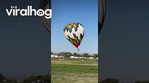 Hot Air Balloon Has Rough Landing || ViralHog