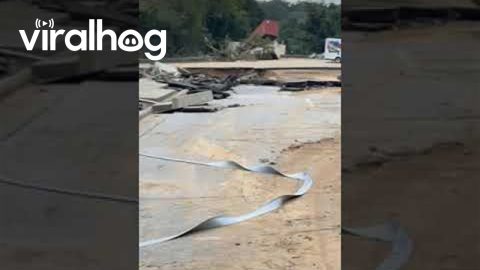 Hurricane Helene Aftermath At Asheville Mattress Store || ViralHog