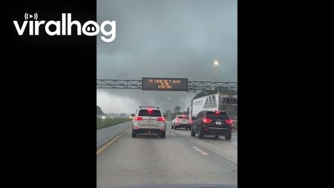 Tornado Moves Across Florida Highway || ViralHog