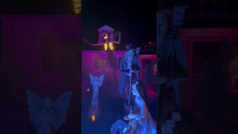 Grove City Yard Haunt Display || ViralHog