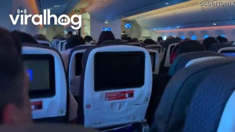 Hurricane John Causes Bumpy Flight || ViralHog
