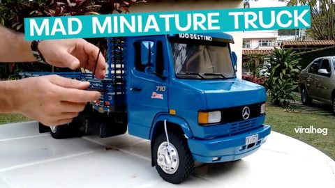 Miniature Mercedes Truck || ViralHog