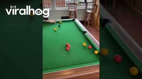 Crazy Snooker Shot at the Pub || ViralHog