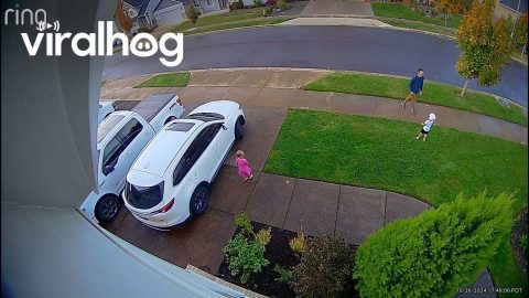 Dad Shows Son a Proper Ball Kick || ViralHog