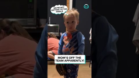 Toddler Cuts Mom From Baseball Team || ViralHog