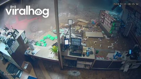 Jeep Crashes Through Pharmacy || ViralHog
