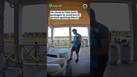 Delivery Driver Protects All From Porch Pirates || ViralHog
