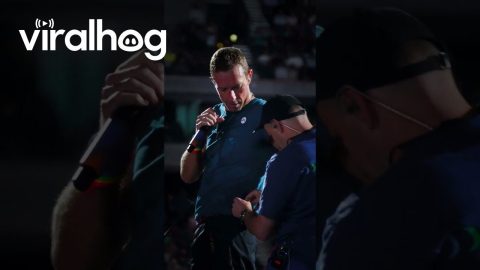 Coldplay Singer Falls Into Hole on Stage || ViralHog