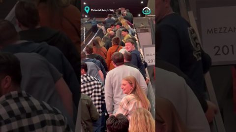 Girl Attempts to Conquer Escalator BACKWARDS || ViralHog
