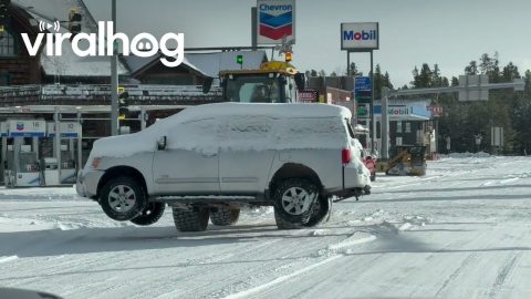 Forklift Moves SUV || ViralHog