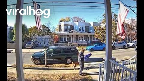Passerby Trashes Trump Yard Sign || ViralHog