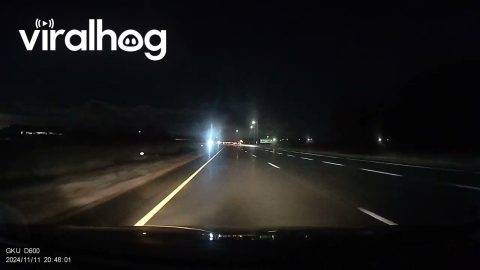 Shooting Star Captured On Dash Cam || ViralHog
