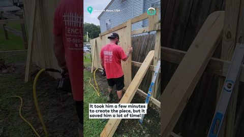 Speedy Fence Building Hack || ViralHog