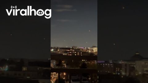 Lights Over South Washington DC || ViralHog