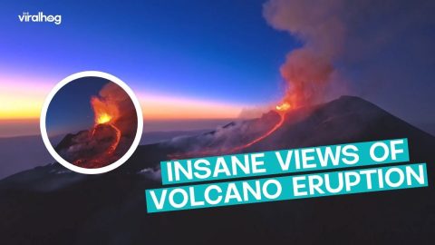Mount Etna Erupting || ViralHog