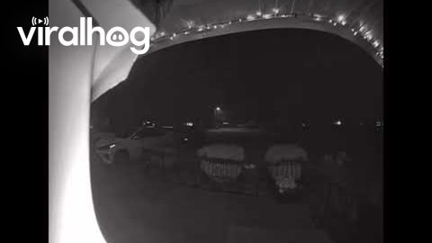 Front Door Security Camera Gets Perfect Meteor Shot || ViralHog