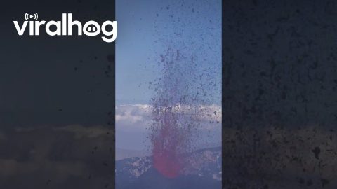 Volcanic Explosion on Mount Etna || ViralHog