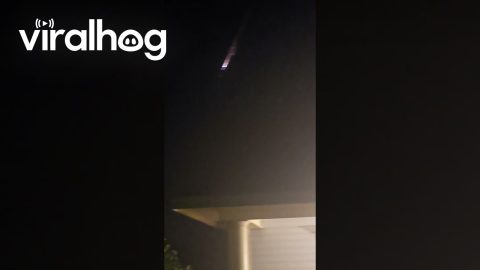 Satellite Shower Over Mississippi Atmosphere || ViralHog