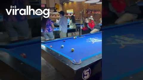 Failed Billiards Shot Bounces Back To Trick Shot || ViralHog