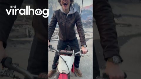 Half Melted Dirt Bike Roars Back To Life || ViralHog