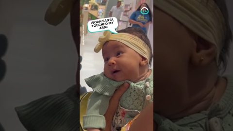 2-month Old Meets Santa || ViralHog