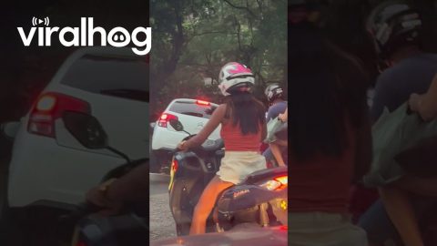 Motorists Stop To Help Stuck Car || ViralHog