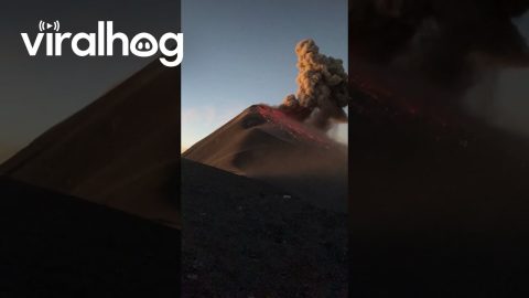 Fuego Volcano Explosion || ViralHog