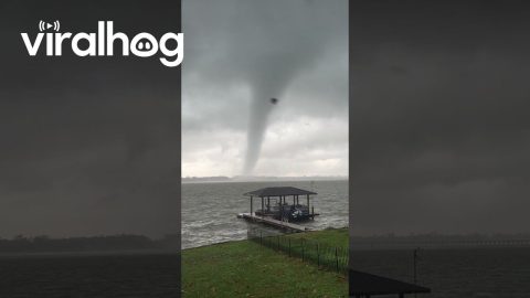 Water Spout Over Lake Houston || ViralHog