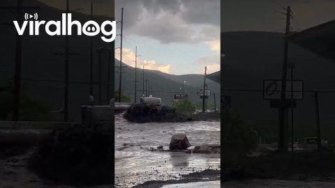 Flash Flooding In Ruidoso, New Mexico || ViralHog