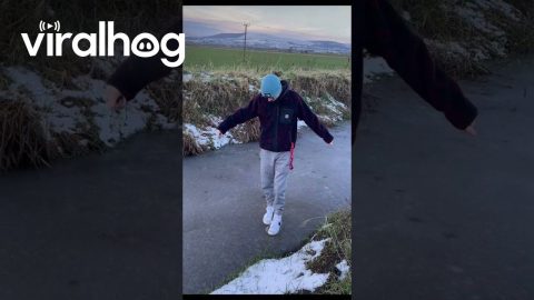 Fell Through Thin Ice || ViralHog