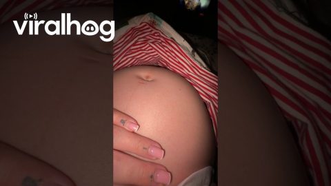 Baby Kicks At Banana Cake Suggestion || ViralHog