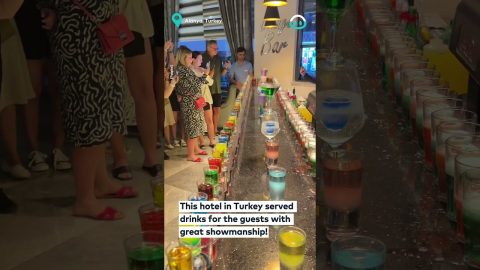 Colourful Bartending Skills || ViralHog