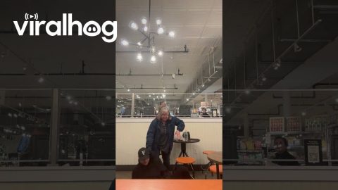 Man Falls While Attempting To Eat Bowl of Rice || ViralHog