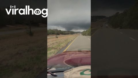 Tornado Over Mississippi Highway 84 || ViralHog