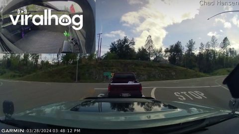 SUV Crashes Into Pickup Truck || ViralHog