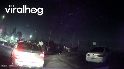 Dashcam Captures BMW Driver Backing Into Car || ViralHog
