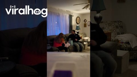 Overjoyed At Becoming A Big Sister || ViralHog