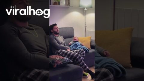 Baby Won't Let Dad Relax || ViralHog