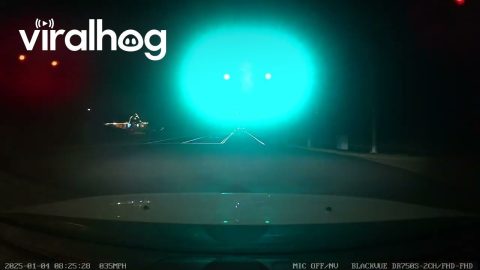 Immediate Karma For Double Yellow Overtake On Police Car || ViralHog