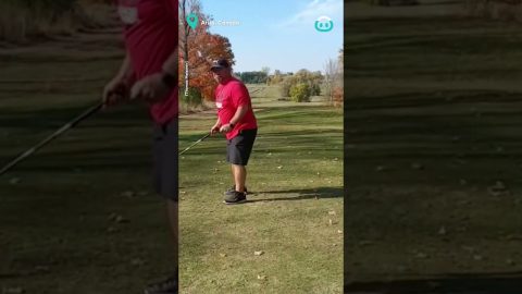 Golf Ball Bounces Back on Tree || ViralHog