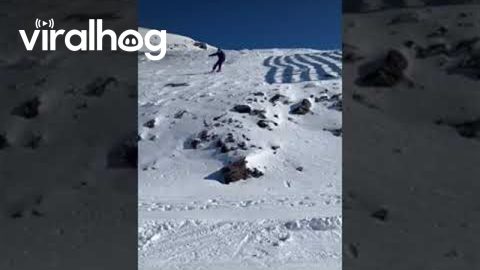 Sierra Nevada Ski Jump Faceplant Fail || ViralHog