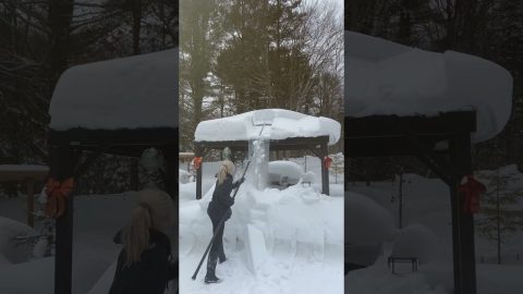 Custom Snow Removal Contraption || ViralHog