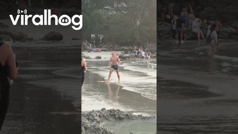 Beach Acrobatics Versus Bottle Balance || ViralHog