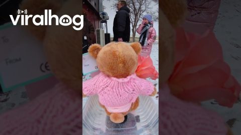 Drone Delivers St. Valentine's Gifts || ViralHog