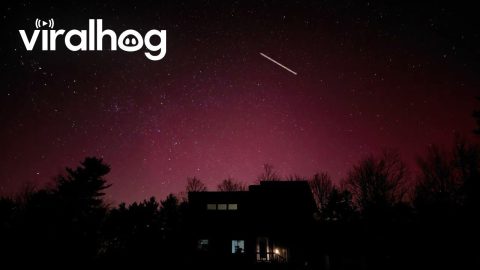 Northern Lights Frame New Hampshire House || ViralHog