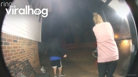 Ignored Ice Warning Leads to Hard Fall || ViralHog