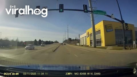 Pipes Fall From Truck || ViralHog