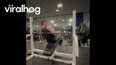 Gym Spotter Help Asked For In Lower Case || ViralHog