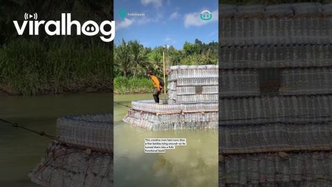 Recycling Bottles Into Boats || ViralHog